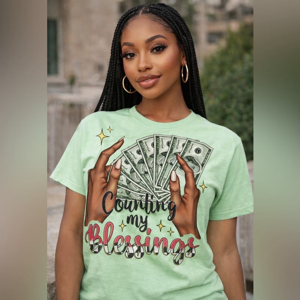 Hand Crafted Green Graphic Tee